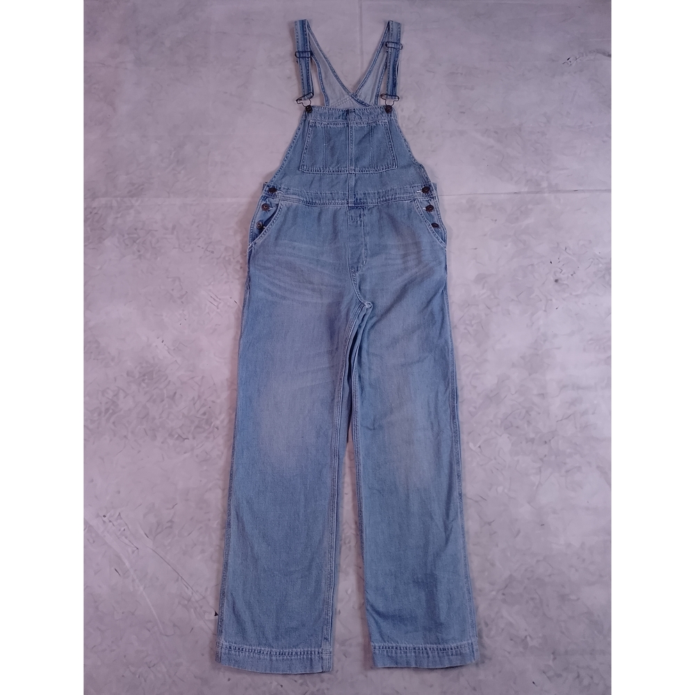 Free People Light Blue Denim Overalls